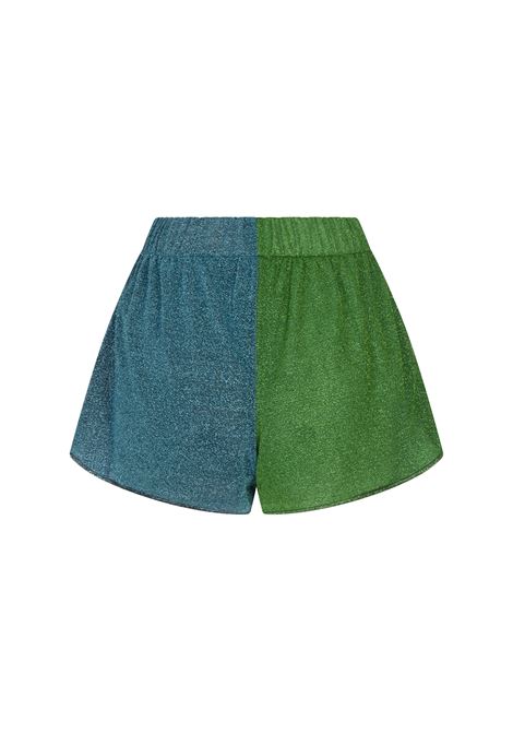 Shorts Bicolor Lumiere Emerald Green - Ocean Blue OSEREE | LOS250-LUREXEMERALD GREEN-OCEAN BLUE